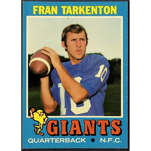 1971 TOPPS NFL FOOTBALL FRAN TARKENTON (HOF)