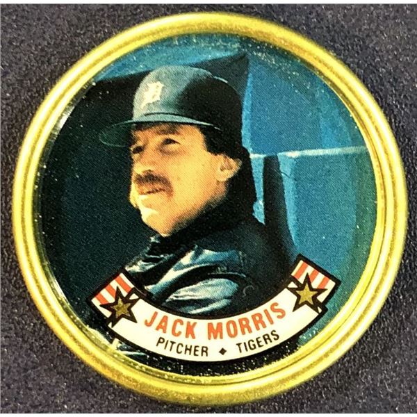 1988 TOPPS BASEBALL COIN - JACK MORRIS (HOF)