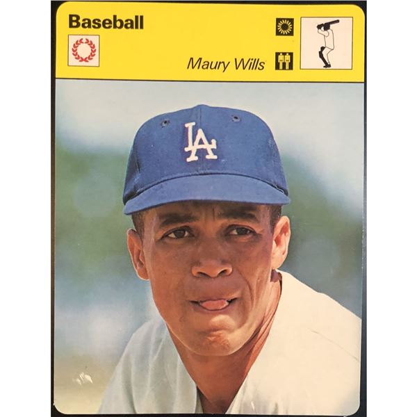 1977 SPORTSCASTER MAURY WILLS