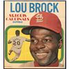 Image 1 : 1970 TOPPS BASEBALL POSTER - LOU BROCK (HOF)