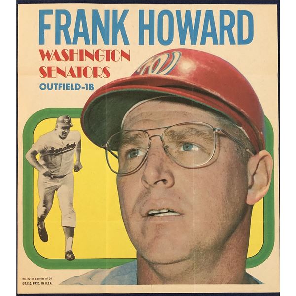 1970 TOPPS BASEBALL POSTER - FRANK HOWARD (HOF)
