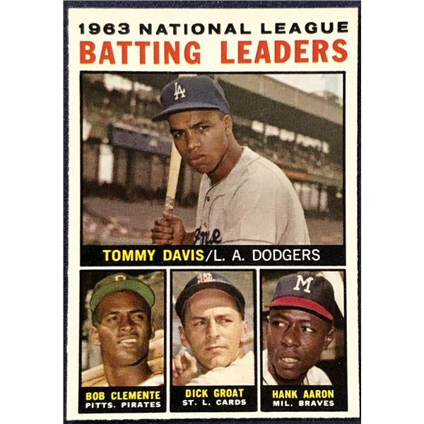 1964 TOPPS BASEBALL HANK AARON / ROBERTO CLEMENTE (HOF)