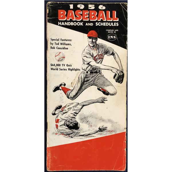1956 BASEBALL HANDBOOK & SCHEDULE