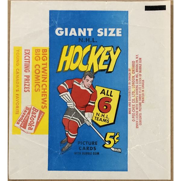 1964-65 O-PEE-CHEE HOCKEY WRAPPER