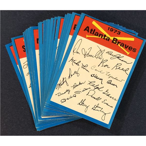 1973 TOPPS MLB BASEBALL TEAM CHECKLIST SET