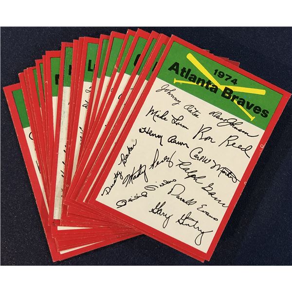 1974 TOPPS MLB BASEBALL TEAM CHECKLIST SET