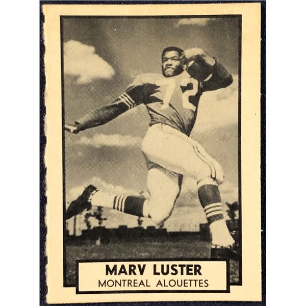 1962 O-PEE-CHEE CFL FOOTBALL MARV LUSTER (HOF)