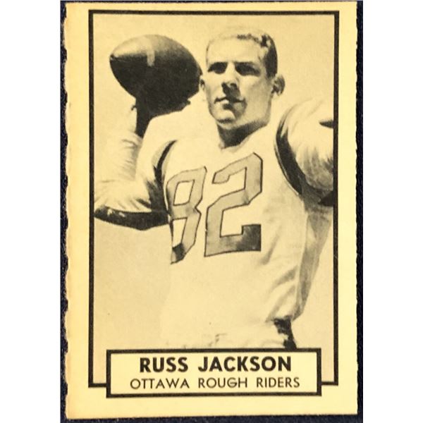 1962 O-PEE-CHEE CFL FOOTBALL RUSS JACKSON (HOF)