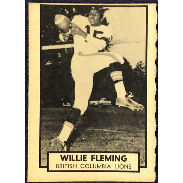 1962 O-PEE-CHEE CFL FOOTBALL WILLIE FLEMING (HOF)