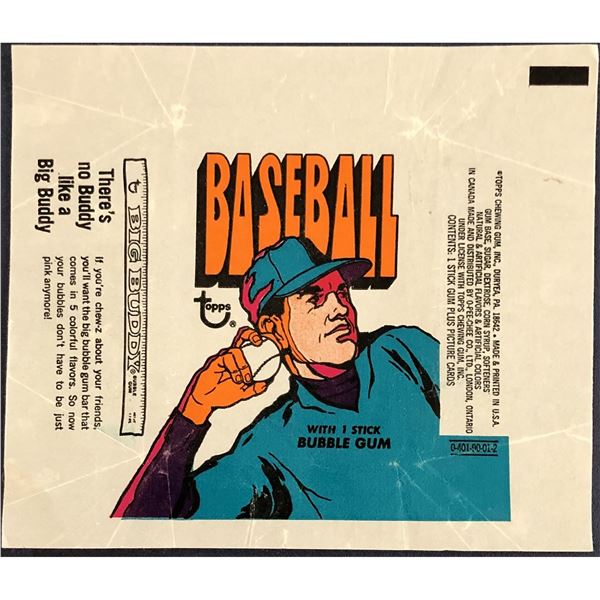 1972 TOPPS BASEBALL WRAPPER