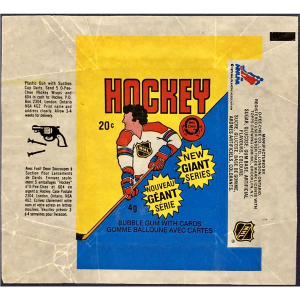 1980-81 O-PEE-CHEE NHL HOCKEY WRAPPER