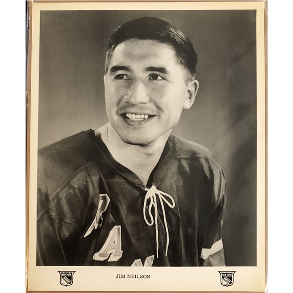 1966-67 NEW YORK RANGERS 8"x10" PUBLICITY GLOSSY - JIM NIELSON