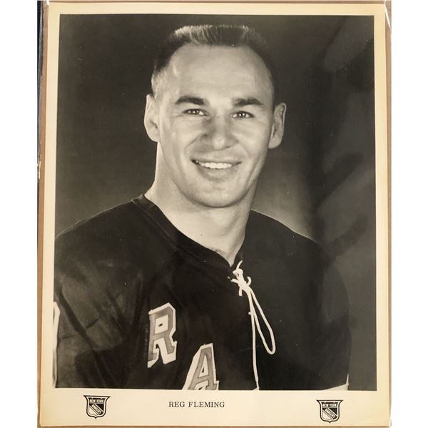 1966-67 NEW YORK RANGERS 8"x10" PUBLICITY GLOSSY - REG FLEMING