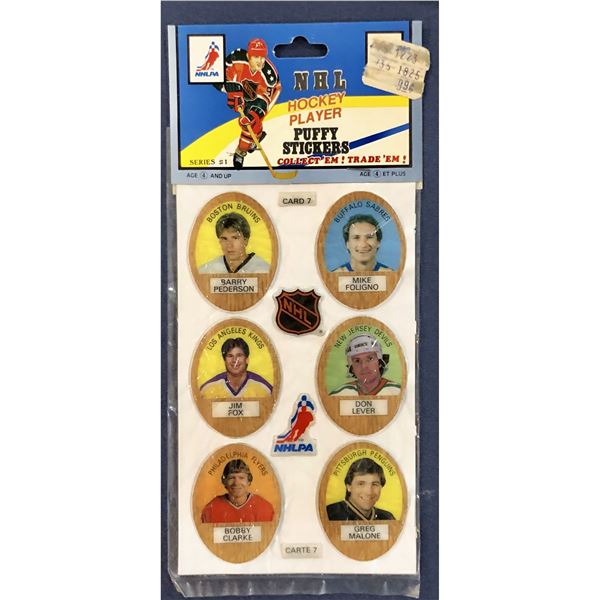1983-84 FUN MATE NHL PUFFY STICKERS - BOBBY CLARKE (HOF)