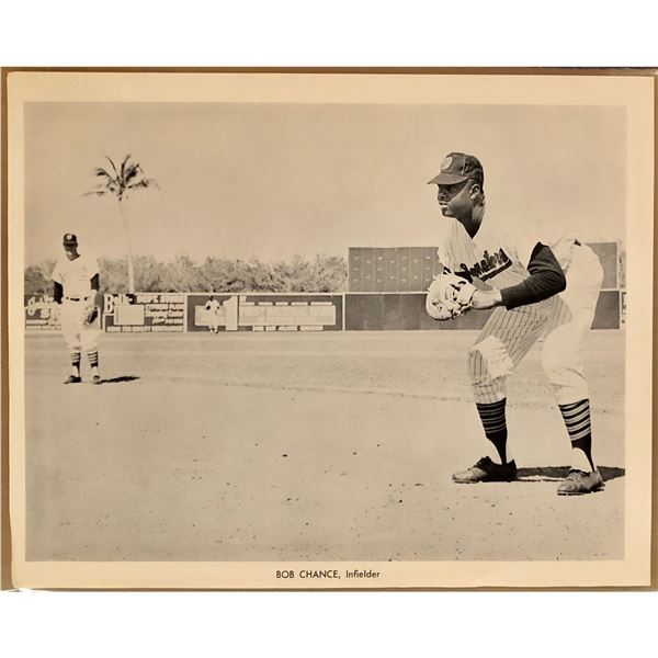1966 WASHINGTON SENATORS 8"x10" PUBLICITY GLOSSY - BOB CHANCE
