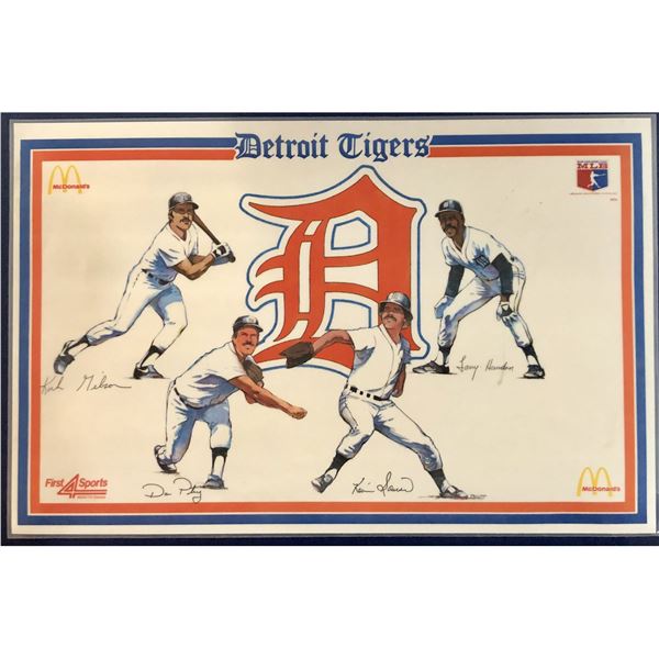1982 McDONALD'S DETROIT TIGERS PLACEMAT