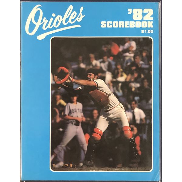 1982 MLB SCOREBOOK DETROIT @ BALTIMORE