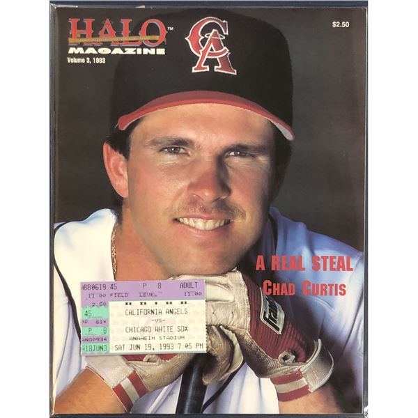 1993 MLB GAME PROGRAM CHISOX @ CALIFORNIA