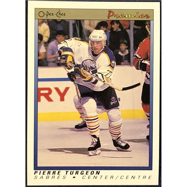 1990-91 O-PEE-CHEE PREMIER NHL PIERRE TURGEON (HOF)