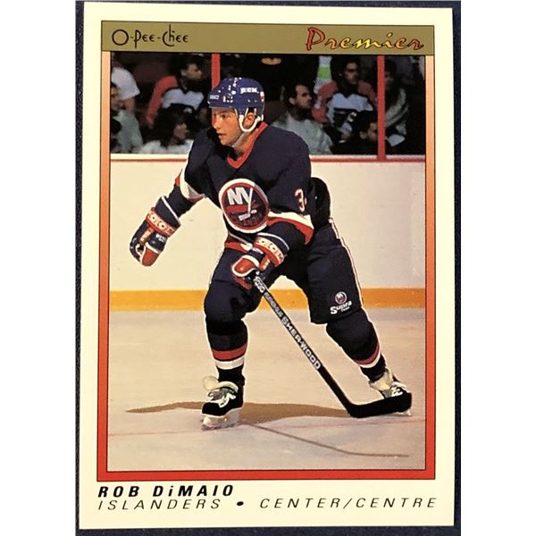 1990-91 O-PEE-CHEE PREMIER NHL ROB DiMAIO ROOKIE CARD