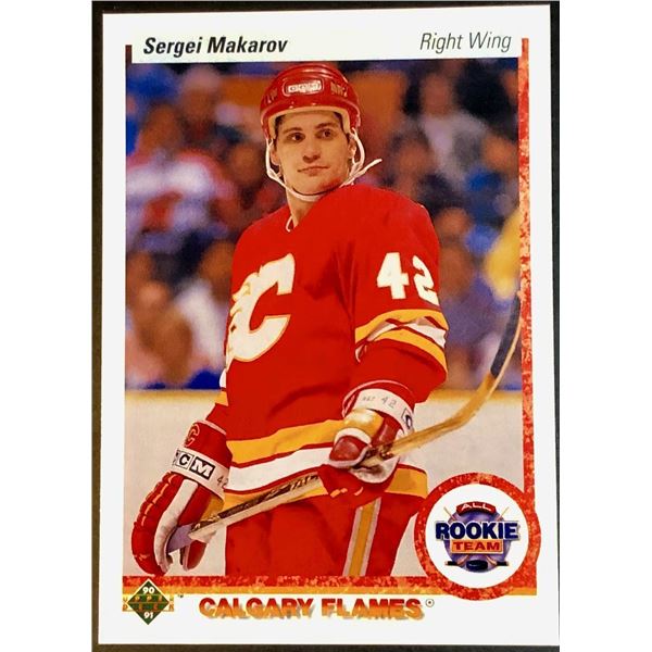 1990-91 UPPER DECK SERGEI MAKAROV (HOF) ROOKIE CARD