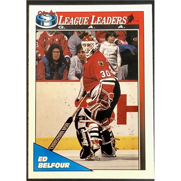 1991-92 O-PEE-CHEE ED BELFOUR (HOF)