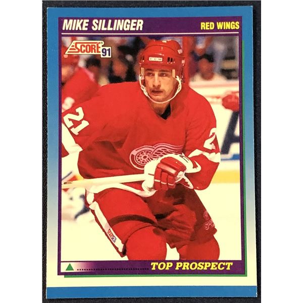 1991-92 SCORE MIKE SILLINGER ROOKIE CARD
