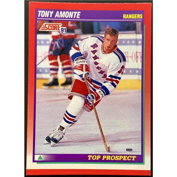 1991-92 SCORE TONY AMONTE ROOKIE CARD
