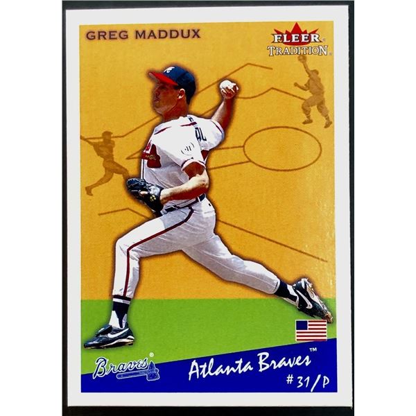 2002 FLEER TRADITION GREG MADDUX (HOF)