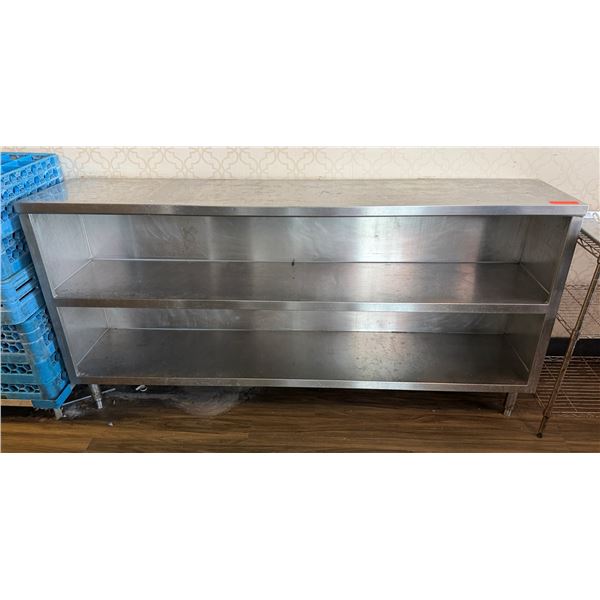 Commercial Dish Cabinet w/ Work Top 72" x 15" x 35"H