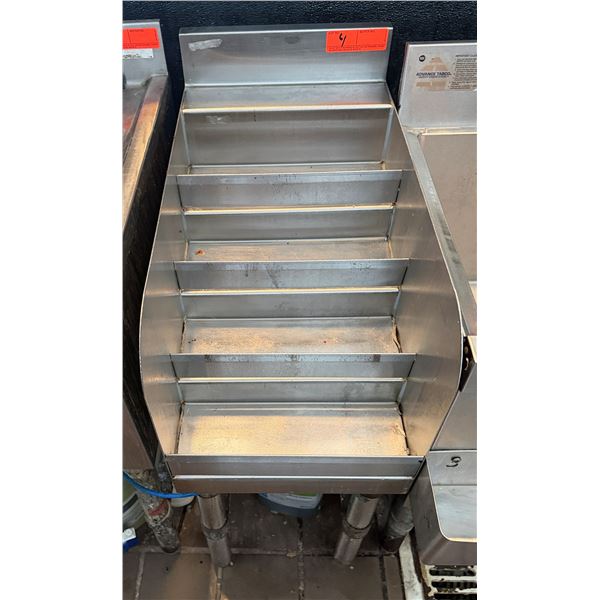 Commercial Underbar Multi-Tier Liquor Display Rack 21" x 12" x 22"H (at front)