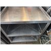 Image 4 : John Boos Underbar Glass Rack Storage Cabinet w/ Corrugated Drainboard Top 21" x 24" x 30"H