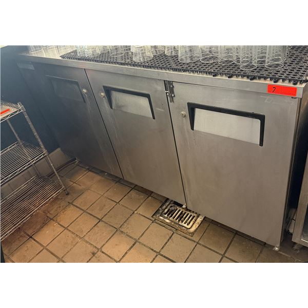 True Commercial 3-Door Undercounter Refrigerator w/ Work Top