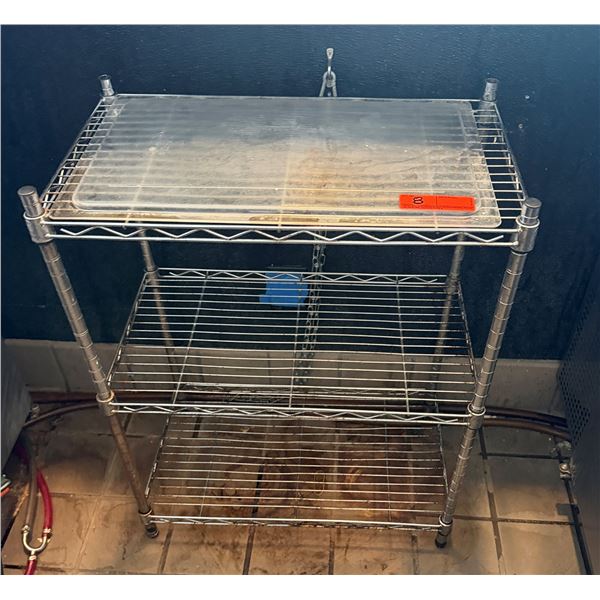 Metal Mesh 3-Tier Adjustable Shelving Unit 23" x 13.5" x 29.5"H