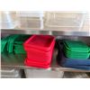 Image 10 : Multiple Plastic Food Storage & Mixing Containers w/ Some Lids, Misc Sizes (shelf not included)