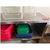 Image 9 : Multiple Plastic Food Storage & Mixing Containers w/ Some Lids, Misc Sizes (shelf not included)