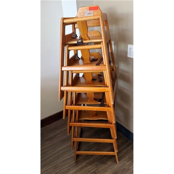 Qty Approx. 5 Wooden TableCraft Baby High Chairs