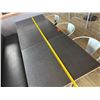 Image 9 : Qty 2 Rectangular Tables 48" (each) x 30" w/ Bench Seat 82"L & 3 Metal Chairs 14.5" x 37"H