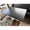 Image 13 : Qty 4 Rectangular Tables 48" (each) x 30" x 30"H w/ 2 Bench Seats & 8 Metal Chairs 14.5" x 37"H