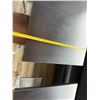Image 15 : Qty 4 Rectangular Tables 48" (each) x 30" x 30"H w/ 2 Bench Seats & 8 Metal Chairs 14.5" x 37"H