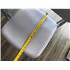 Image 7 : Rectangular Table on Pedestal Base 48" x 30" w/ 4 White Chairs 16.5" x 16" x 31"H