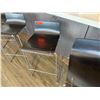 Image 4 : Qty 6 Barstools w/ Curved Molded Seat & Wire Sled Base 16" x 31"H (to seat)