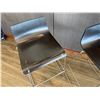 Image 8 : Qty 6 Barstools w/ Curved Molded Seat & Wire Sled Base 16" x 31"H (to seat)