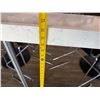 Image 13 : Commercial Bar-Height Table/Divider w/ Trough Top & Metal Legs 273" X 9" x 41.5"H
