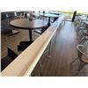 Image 2 : Commercial Bar-Height Table/Divider w/ Trough Top & Metal Legs 273" X 9" x 41.5"H