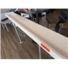 Image 3 : Commercial Bar-Height Table/Divider w/ Trough Top & Metal Legs 273" X 9" x 41.5"H