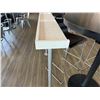 Image 8 : Commercial Bar-Height Table/Divider w/ Trough Top & Metal Legs 273" X 9" x 41.5"H