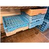 Image 4 : Qty 12 Plastic Compartment Stacking Glass Racks 19.5" x 19.5"