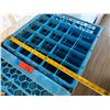 Image 6 : Qty 12 Plastic Compartment Stacking Glass Racks 19.5" x 19.5"