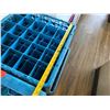 Image 7 : Qty 12 Plastic Compartment Stacking Glass Racks 19.5" x 19.5"